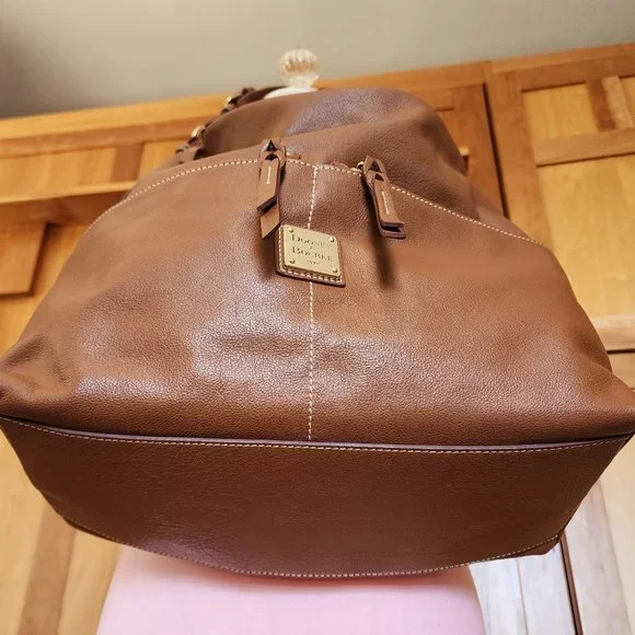 Dooney and Bourke Caramel Dillen Leather Hobo - Picture 2 of 8